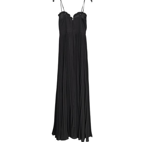 Lulu's Black Pleated Maxi Dress - Picture 4 of 7